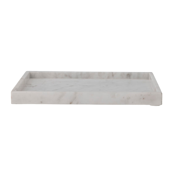 White marble tray