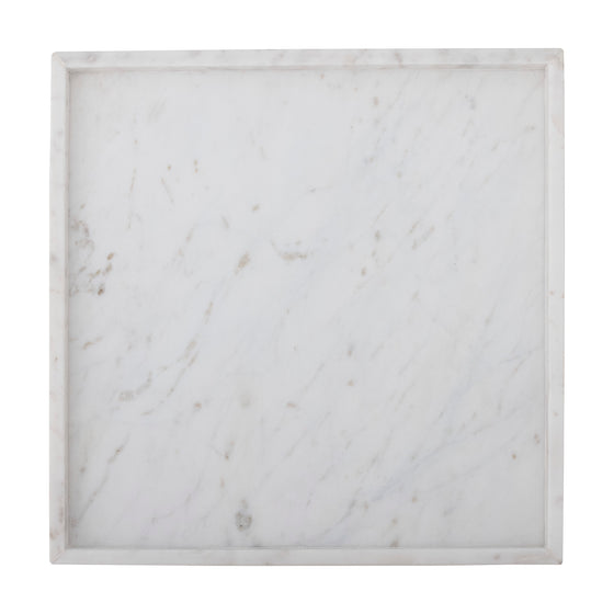 White marble tray