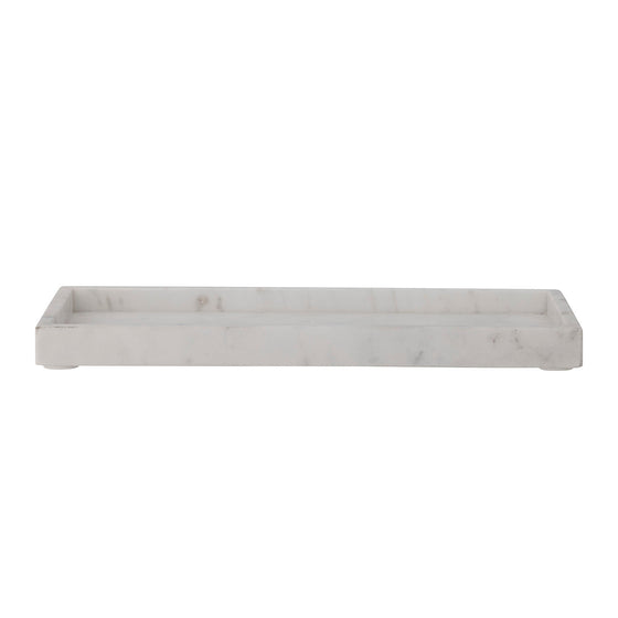 White marble tray