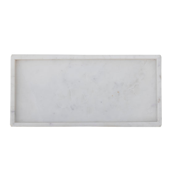 White marble tray