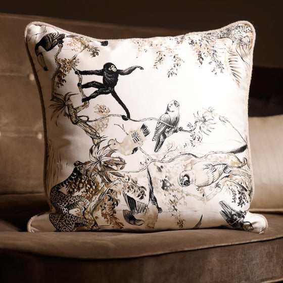 Decorative cushion made from the elegant Hermes fabric