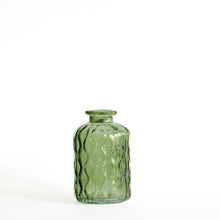  Green glass vase