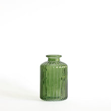  Green glass vase